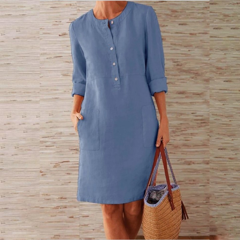 Bequemes Damen Freizeitkleid – lässiger Schnitt, atmungsaktives Material, für Alltag und Freizeit 8