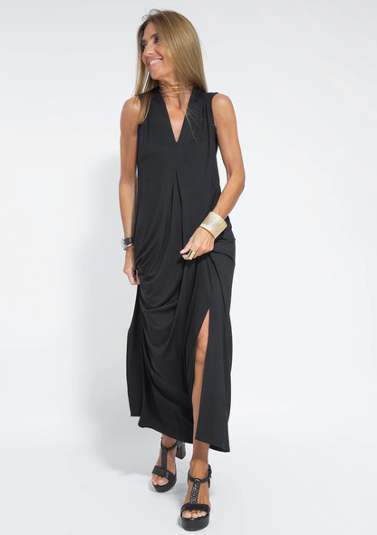 Elegantes Maxikleid für Damen mit Fließender Jacke – Lange Kleider für Formelle und Legere Anlässe, Weicher Leichter Stoff