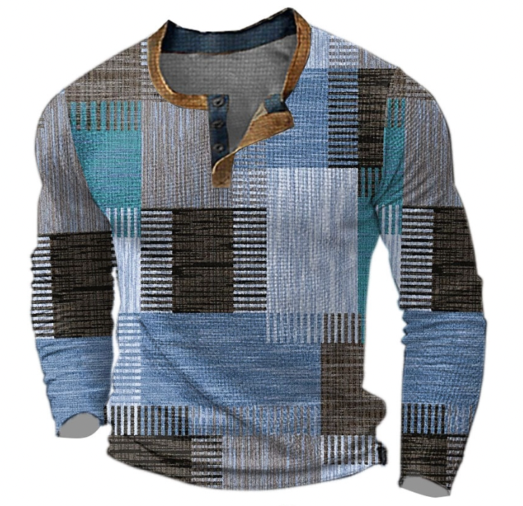 Gemusterter Pullover Herren - Stilvoller Komfortpullover für Freizeitkleidung-3