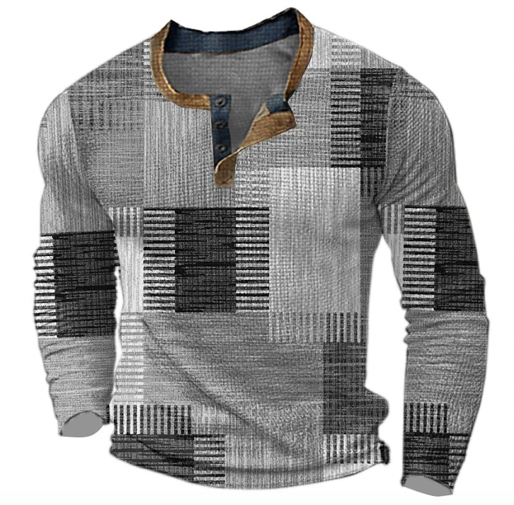 Gemusterter Pullover Herren - Stilvoller Komfortpullover für Freizeitkleidung-4