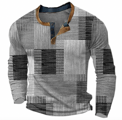 Gemusterter Pullover Herren - Stilvoller Komfortpullover für Freizeitkleidung-4