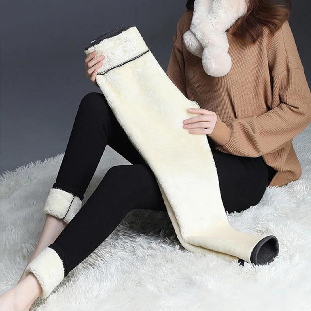 Thermo Leggings Damen - Gefütterte Fleece-Leggings für Bequeme Winterbekleidung zum Schichten-5