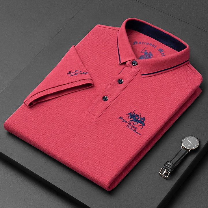 Variant image for Atmungsaktives Poloshirt Langarm Herren, Weiches Polohemd, Perfekte Passform für den Sommer-7