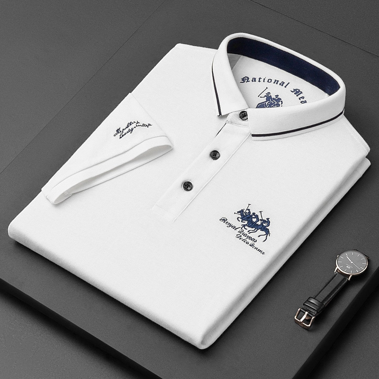 Variant image for Klassisches Poloshirt Herren Aus Atmungsaktivem Stoff Mit Moderner Passform-31