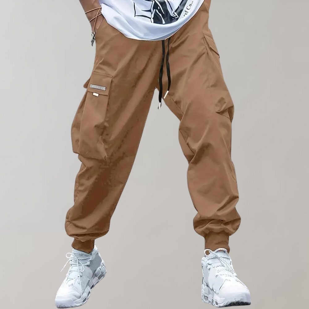 Entspannte Freizeithosen Herren, Atmungsaktive und Flexible Freizeit Hosen mit Funktionalen Taschen-3