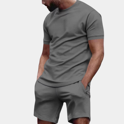 Variant image for Übergroßes T-Shirt Set Herren mit Shorts - Bequemes Freizeitoutfit für Entspannung und Alltag-11
