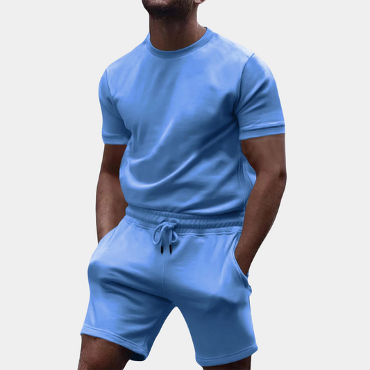 Übergroßes T-Shirt Set Herren mit Shorts - Bequemes Freizeitoutfit für Entspannung und Alltag-1