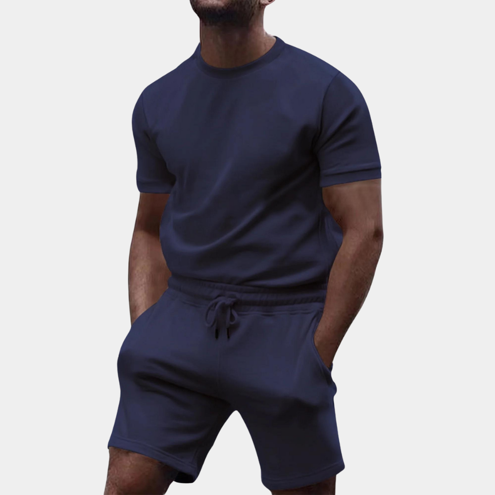 Übergroßes T-Shirt Set Herren mit Shorts - Bequemes Freizeitoutfit für Entspannung und Alltag-5