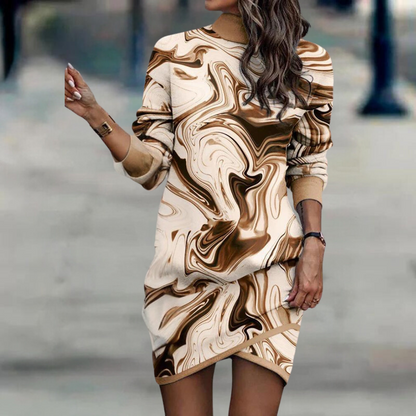 Variant image for Elegantes Langarm Damenkleid Aus Atmungsaktivem Stoff Für Festliche Anlässe, Kleid Hochzeitsgast, Größen XS-XL-11