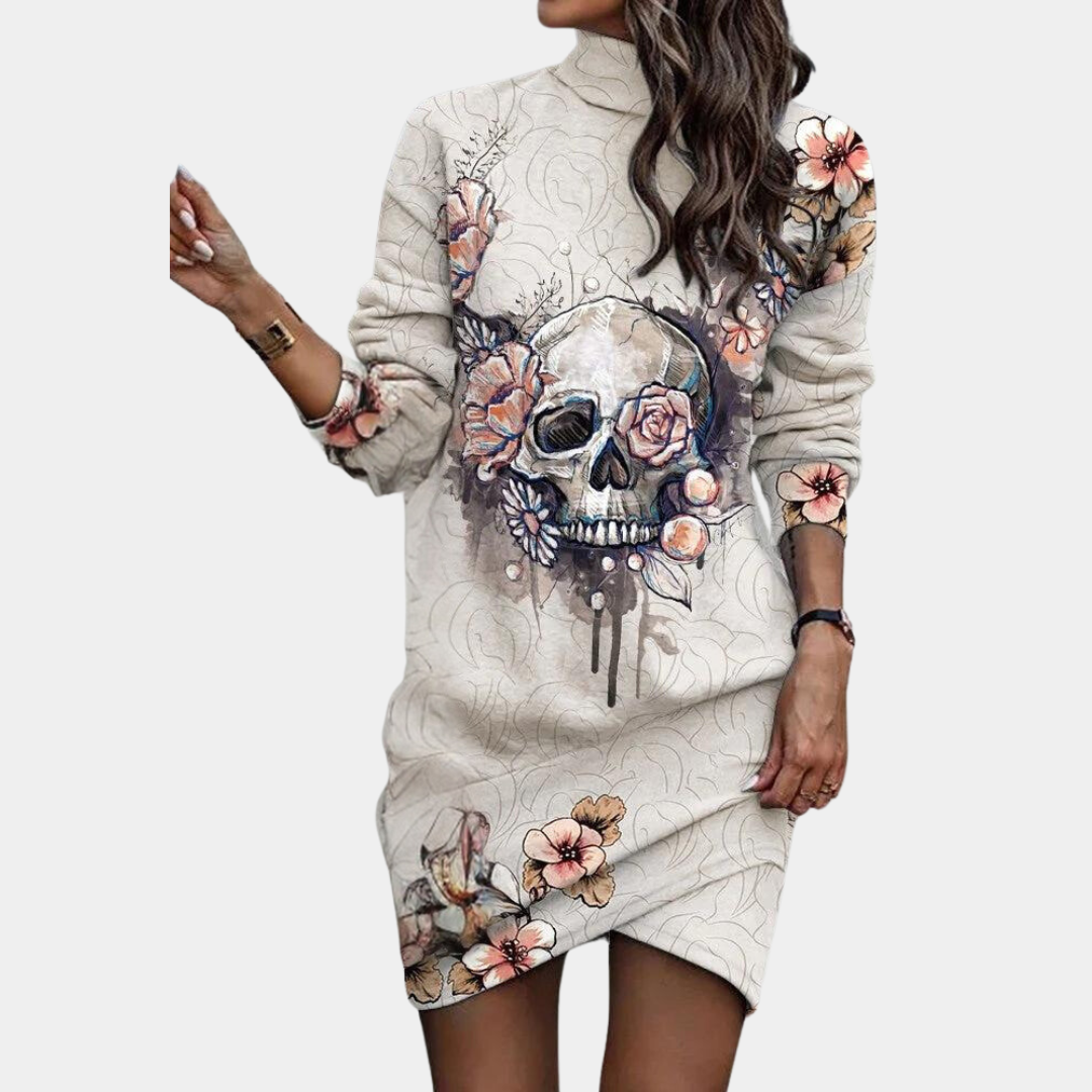 Elegantes Langarm Damenkleid Aus Atmungsaktivem Stoff Für Festliche Anlässe, Kleid Hochzeitsgast, Größen XS-XL
