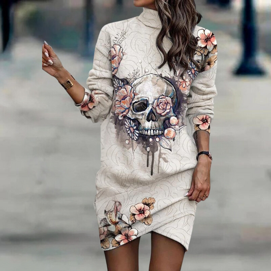 Elegantes Langarm Damenkleid Aus Atmungsaktivem Stoff Für Festliche Anlässe, Kleid Hochzeitsgast, Größen XS-XL