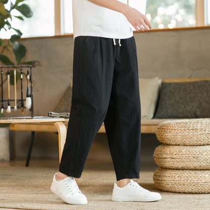 Variant image for Atmungsaktive Lose Fit Jogginghose Herren – Baumwoll-Sporthosen Für Freizeit Und Sport-11