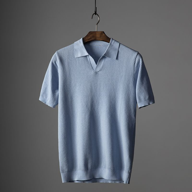 Variant image for Lässiges Herren Polo-Shirt Aus Weicher Baumwolle, Kurzärmelig, Ideal Für Den Alltag – Poloshirt Herren-19