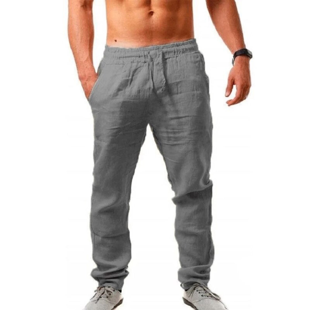 Variant image for Leichte Herrenhose - Atmungsaktive Lässige Leinen Hose Für Den Sommer-13