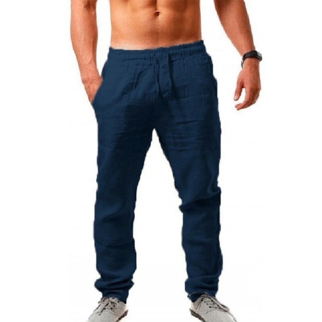 Variant image for Leichte Herrenhose - Atmungsaktive Lässige Leinen Hose Für Den Sommer-25
