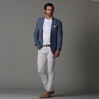 Strukturiertes Poloshirt Herren aus Premium-Baumwollmischung, Moderner Schnitt, Elegante Freizeitkleidung-5