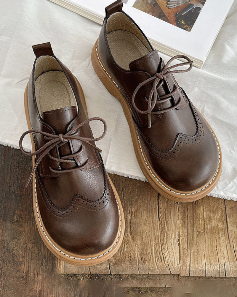 Variant image for Retro Oxford-Schuhe Damen Aus Premium-Leder, Komfortable Passform Für Lässige Und Formelle Anlässe-4