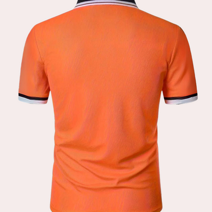 Herren Polohemd, Bequemer Fit, Atmungsaktives Poloshirt Langarm für Freizeit und Sport-4