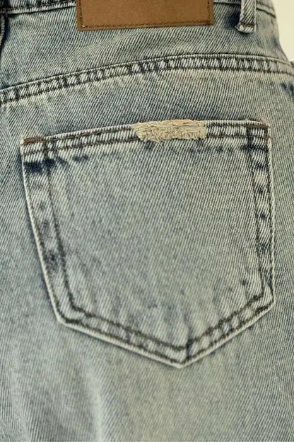 Vintage Weitbein-Jeans Damen Hochtailliert für Bequemen Tragekomfort-5
