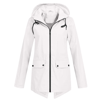 Women’s Hooded Waterproof Jacket Lightweight Windbreaker
