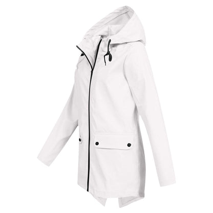 Women’s Hooded Waterproof Jacket Lightweight Windbreaker