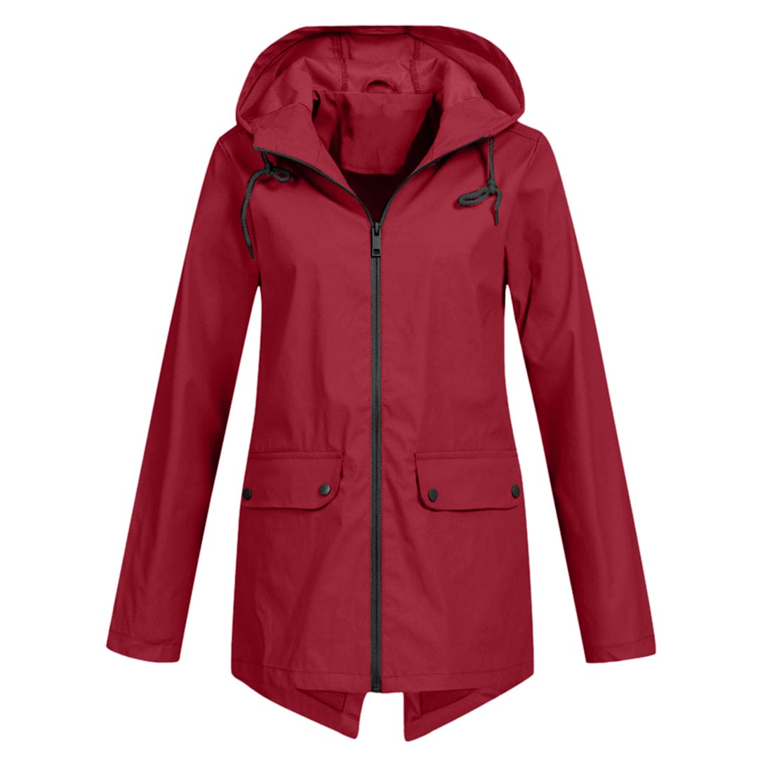 Women’s Hooded Waterproof Jacket Lightweight Windbreaker