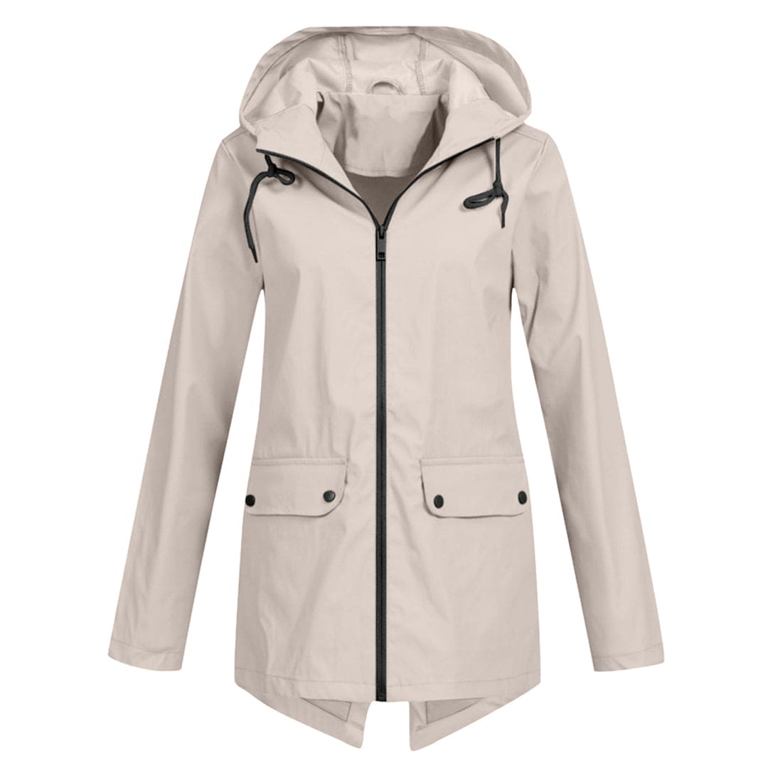 Women’s Hooded Waterproof Jacket Lightweight Windbreaker