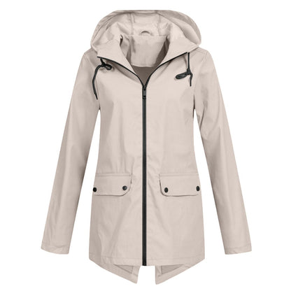 Women’s Hooded Waterproof Jacket Lightweight Windbreaker