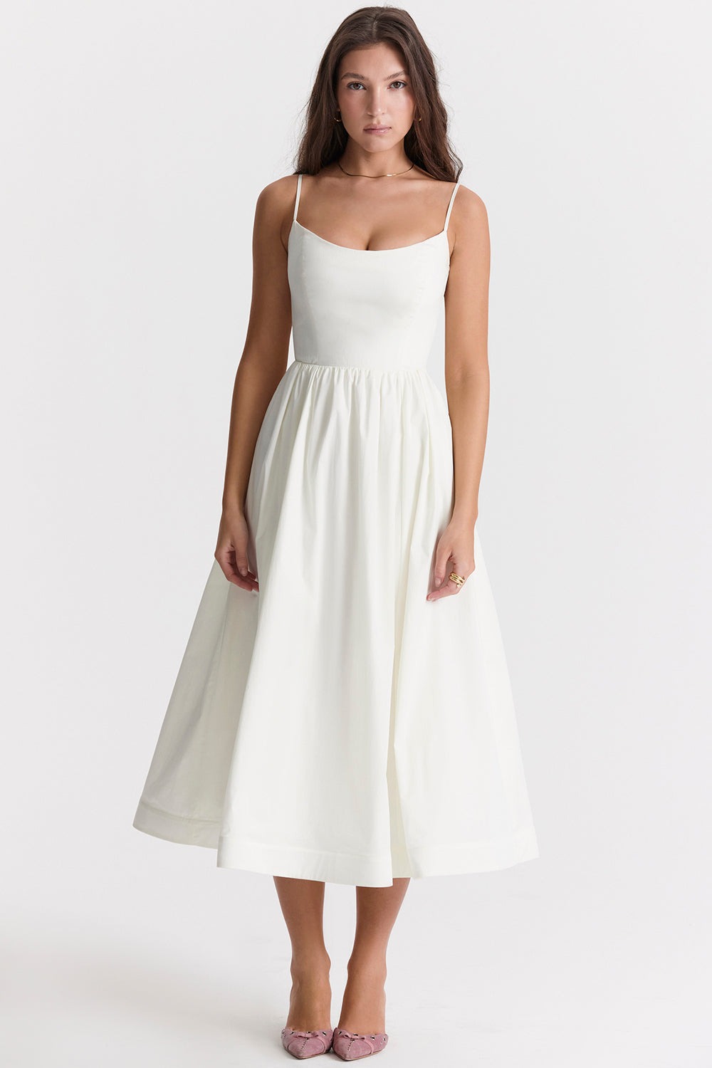 Fließendes Damen Kleid – ärmellos A-Linie, hochwertiger Stoff, für besondere Anlässe 9