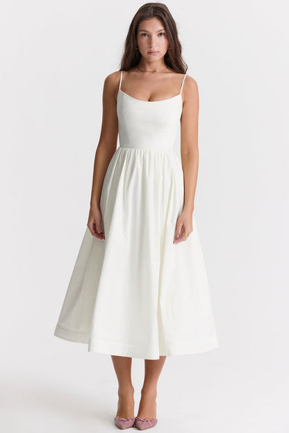 Fließendes Damen Kleid – ärmellos A-Linie, hochwertiger Stoff, für besondere Anlässe 9