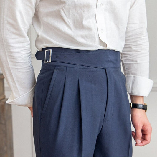 Stylische Loop-Detailhosen Für Moderne Silhouette Und Komfortable Passform-1