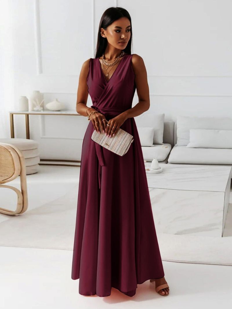 Variant image for Elegantes V-Ausschnitt Damenkleid – Schmeichelhaftes Knielanges Cocktailkleid für Festliche Anlässe-11