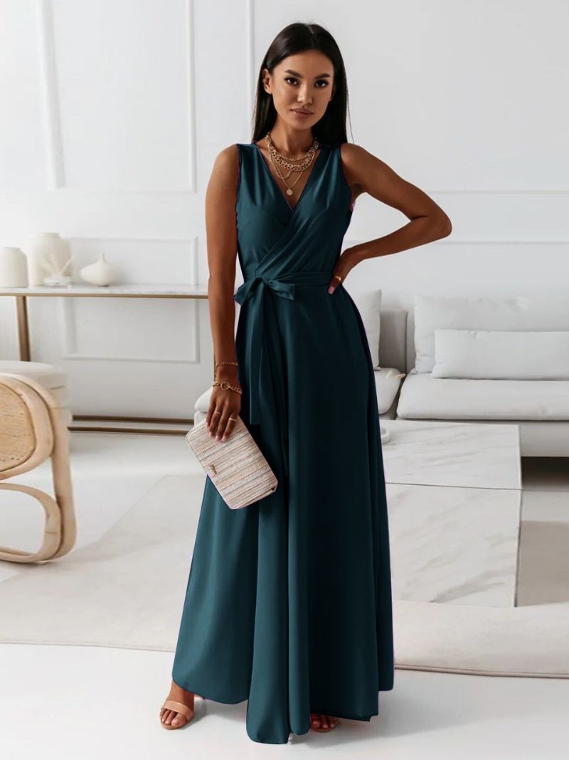 Variant image for Elegantes V-Ausschnitt Damenkleid – Schmeichelhaftes Knielanges Cocktailkleid für Festliche Anlässe-6