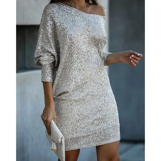 Glitzerndes Damen Paillettenkleid – ärmellos, hochwertig, für Partys und festliche Anlässe 12