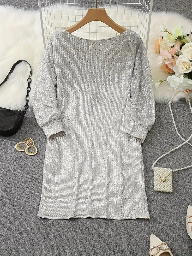Glitzerndes Damen Paillettenkleid – ärmellos, hochwertig, für Partys und festliche Anlässe 5