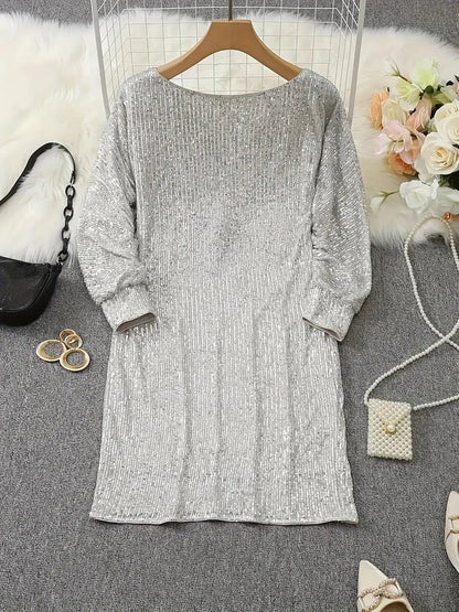 Glitzerndes Damen Paillettenkleid – ärmellos, hochwertig, für Partys und festliche Anlässe 5