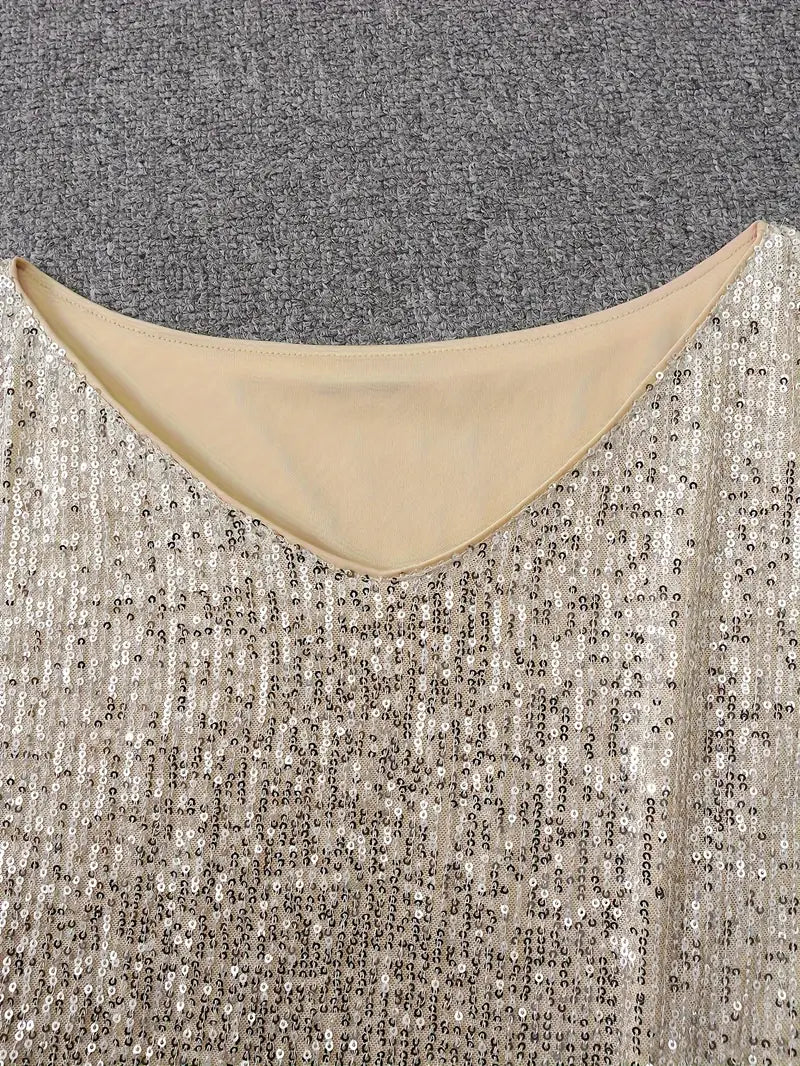 Glitzerndes Damen Paillettenkleid – ärmellos, hochwertig, für Partys und festliche Anlässe 8