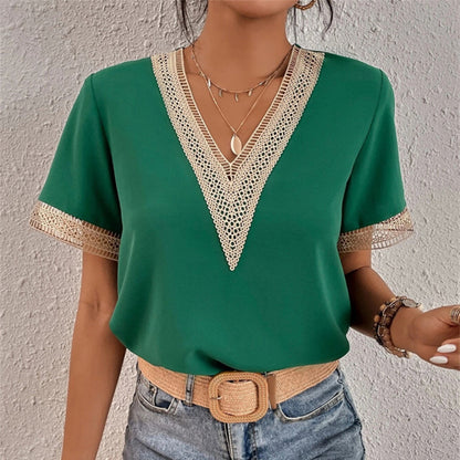 Elegantes Lockeres T-Shirt Für Damen Aus Atmungsaktivem Polyester, Vielseitig Für Jede Gelegenheit-4