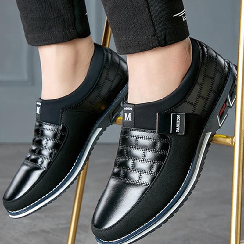 Atmungsaktive Leder-Herrenschuhe Mit Orthopädischer Unterstützung Und Weicher Innensohle-5