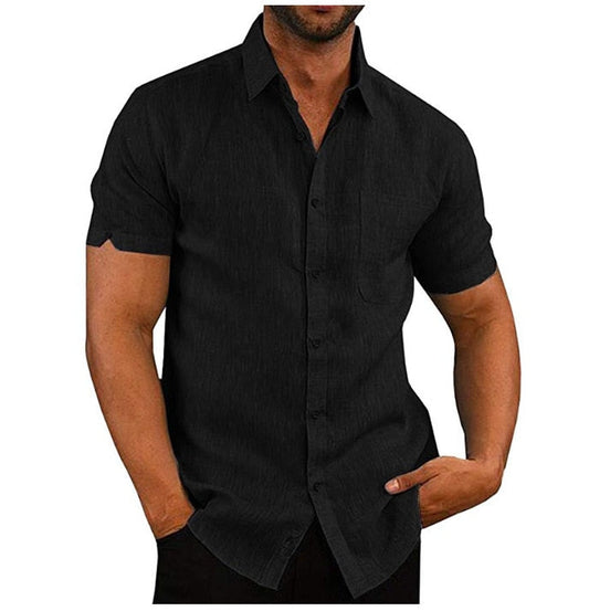 Herren Polohemd Aus Weichem Polyester Mit Knopfverschluss, Kurzarm Casual Top Für Den Sommer-1