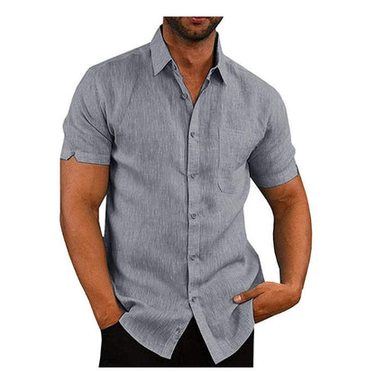 Variant image for Herren Polohemd Aus Weichem Polyester Mit Knopfverschluss, Kurzarm Casual Top Für Den Sommer-11