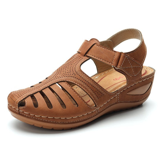 Variant image for Orthopädische Ledersandalen Damen – Fußschmerzlinderung, Verstellbare Gurte, Komfortable Passform, Sommerschuhe Damen-10