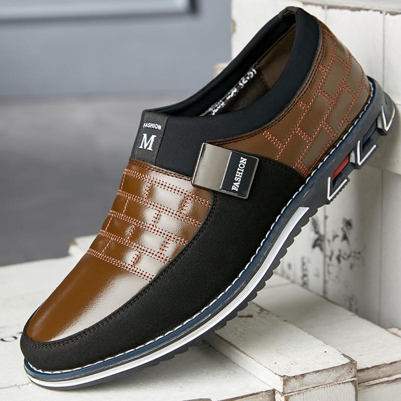 Variant image for Atmungsaktive Leder-Herrenschuhe Mit Orthopädischer Unterstützung Und Weicher Innensohle-10