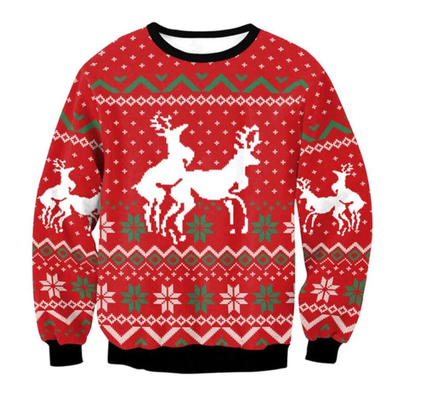 Men’s Festive Knitted Jumper Warm & Stylish Christmas Top