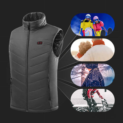 Rechargeable Heated Gilet Warm for Winter and Outdoor Activities