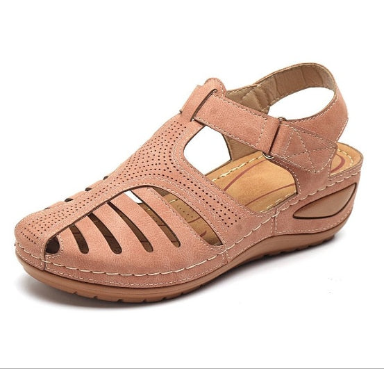 Variant image for Orthopädische Ledersandalen Damen – Fußschmerzlinderung, Verstellbare Gurte, Komfortable Passform, Sommerschuhe Damen-46