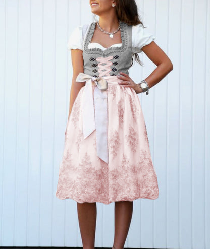 Hochwertige Damen Tracht mit Schürze und Bluse – traditionell, strapazierfähig, für festliche Anlässe 1