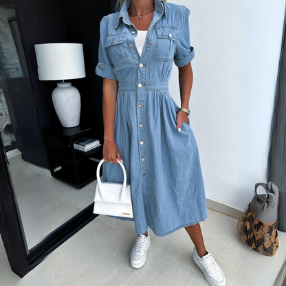 Hochwertiges Damen Denim-Kleid – modernes Design, langlebiger Stoff, für Alltag und besondere Anlässe 1