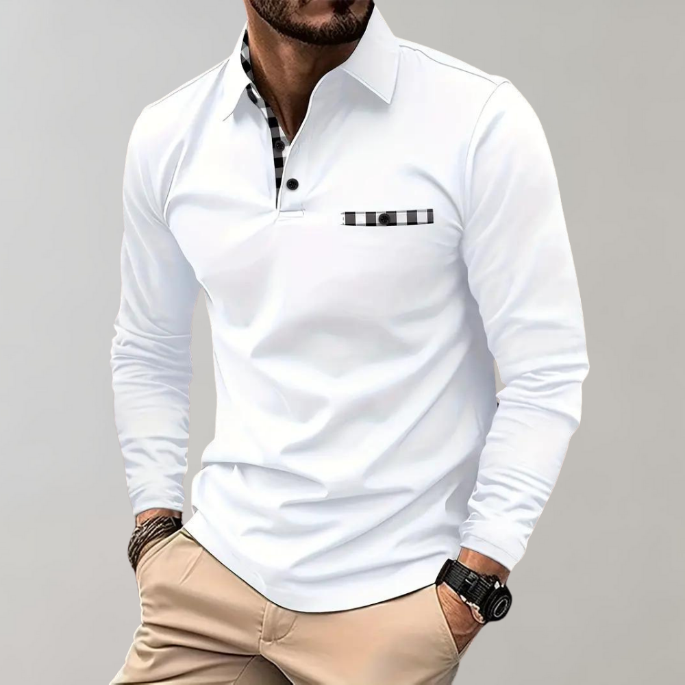Hochwertiges Herren-Polo-Shirt – Langarm, atmungsaktiv, für Sommer 10