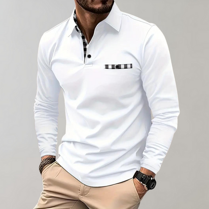Hochwertiges Herren-Polo-Shirt – Langarm, atmungsaktiv, für Sommer 10